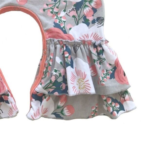 EUC Icing Long Sleeve Floral Romper - Picture 4 of 10